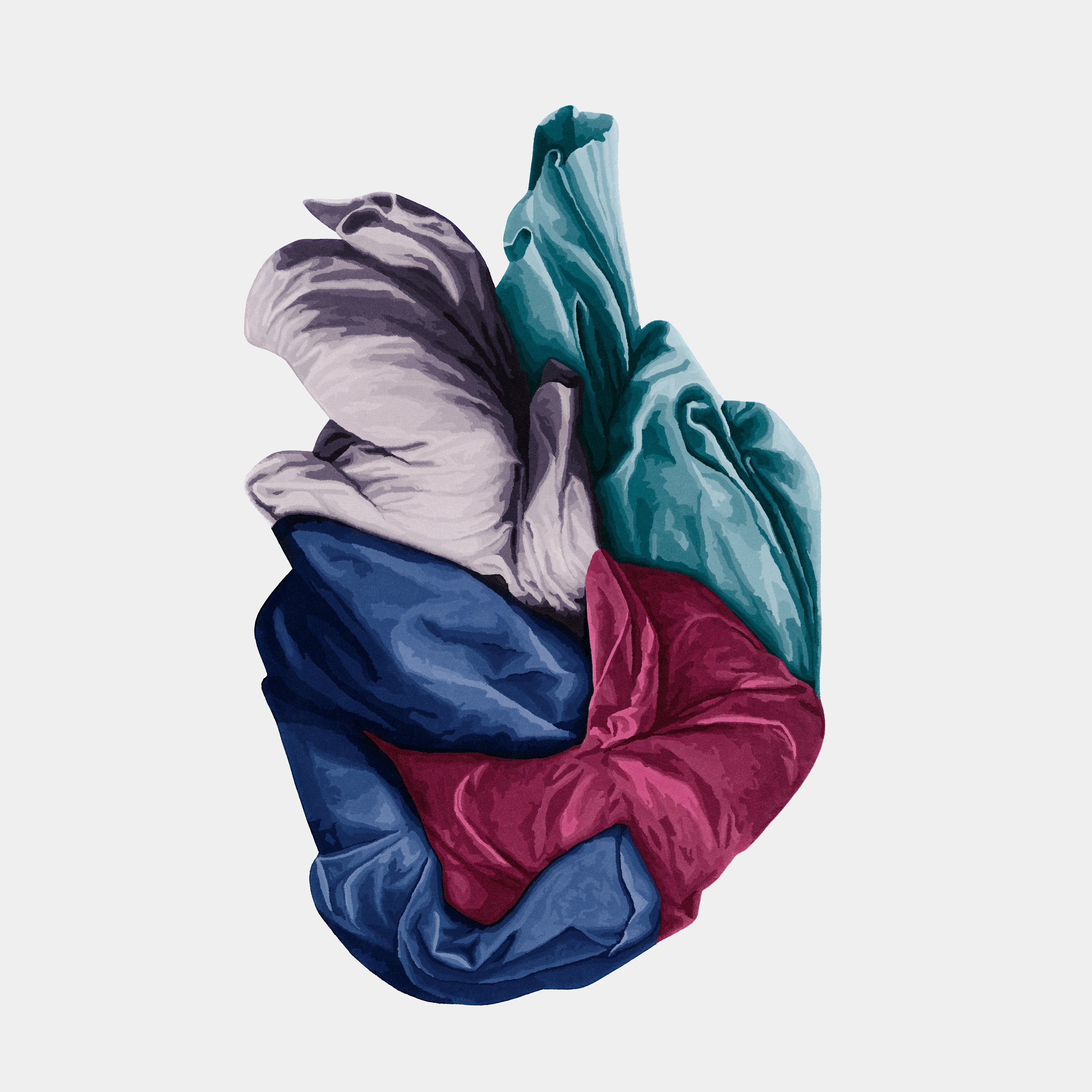 Omecara, Florence Heart, Rug, Collectible Object