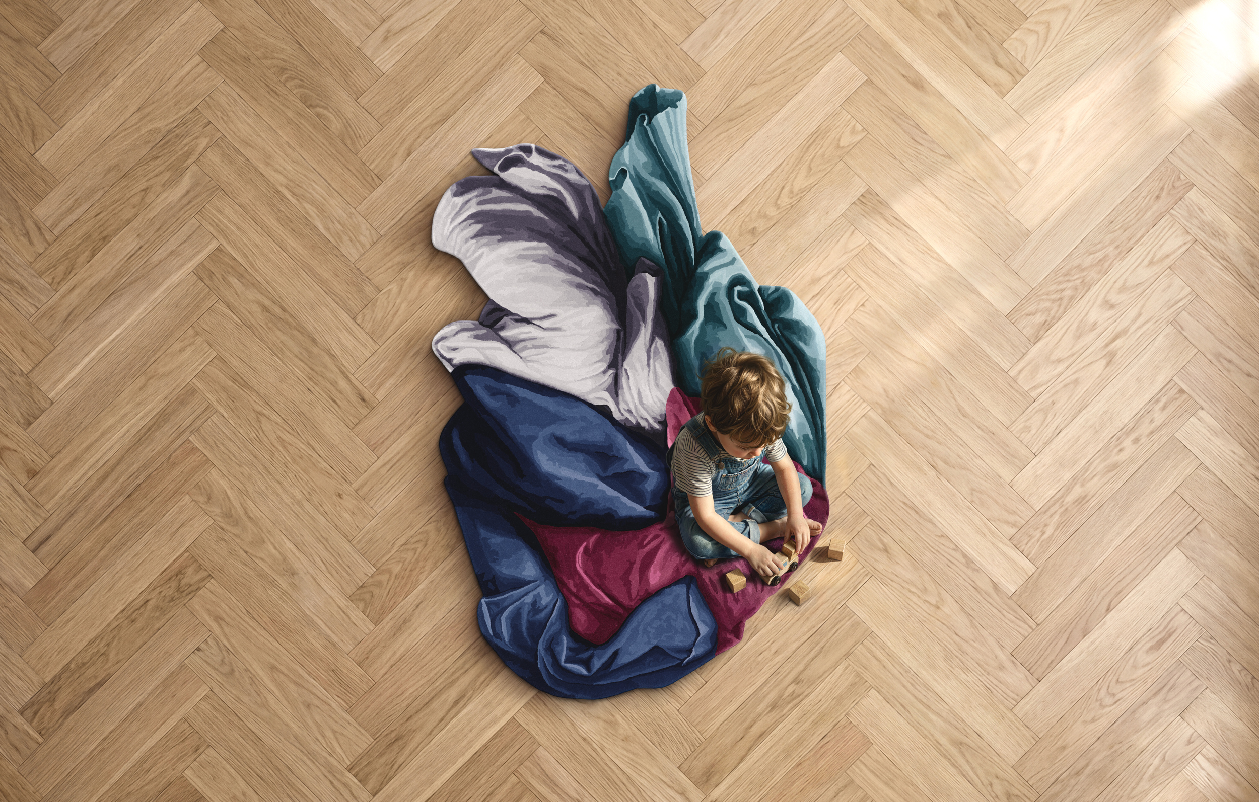 Omecara, Florence Heart, Rug, Collectible Object