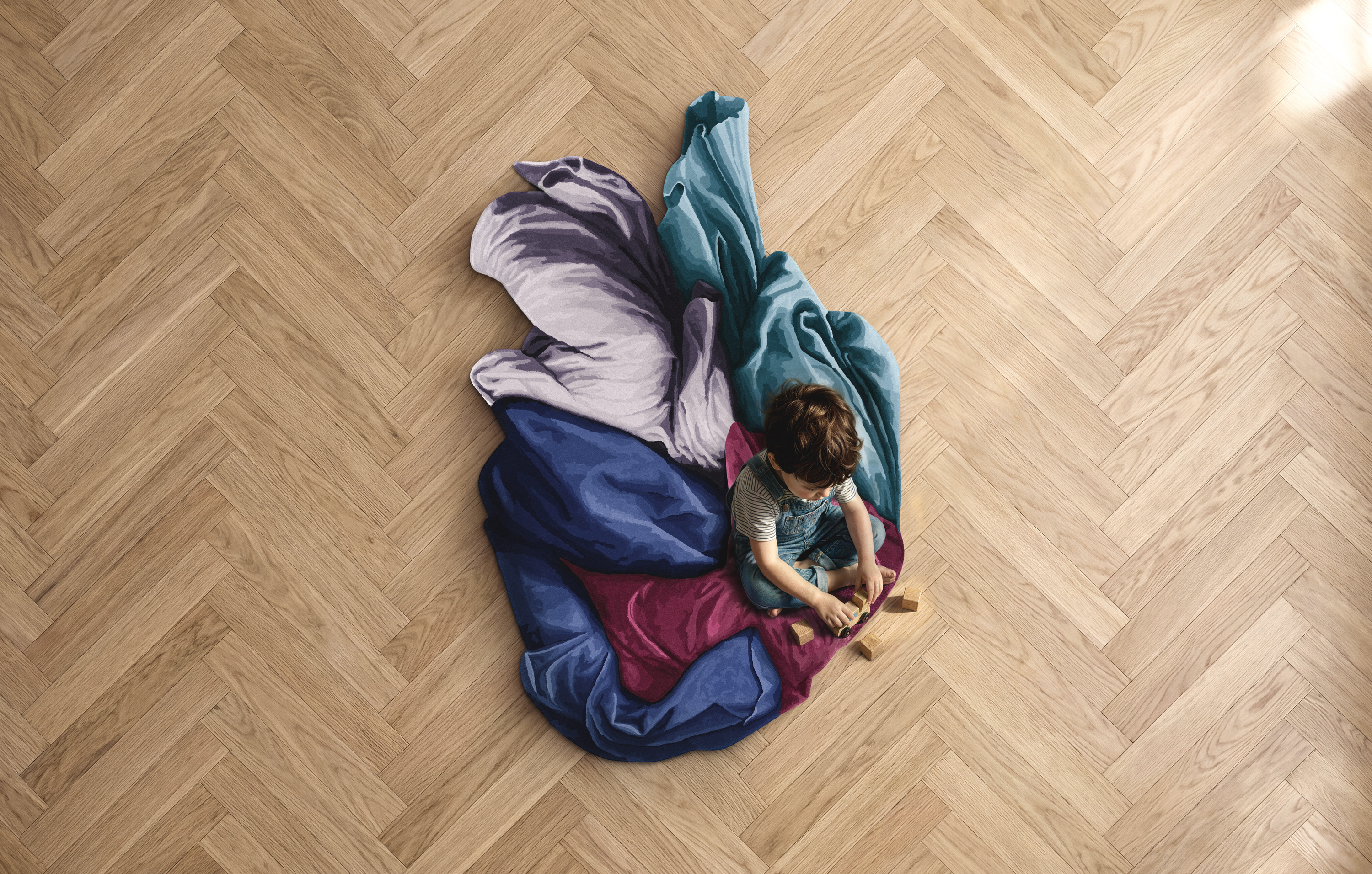 Omecara, Florence Heart, Rug, Collectible Object